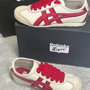 Onitsuka Tiger Men's Red and White Trainers